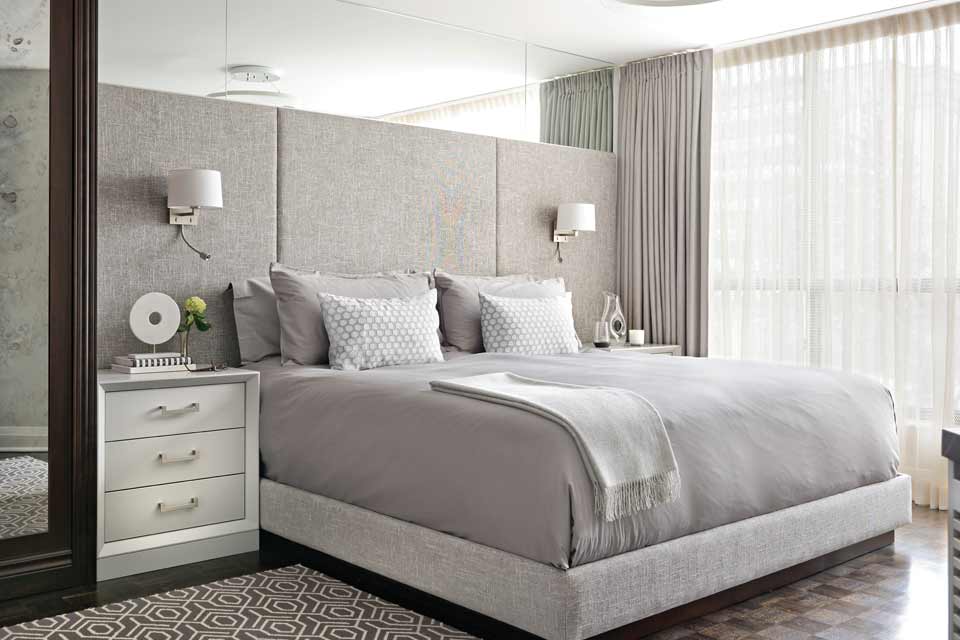 small space bedroom designed by Sara Bederman