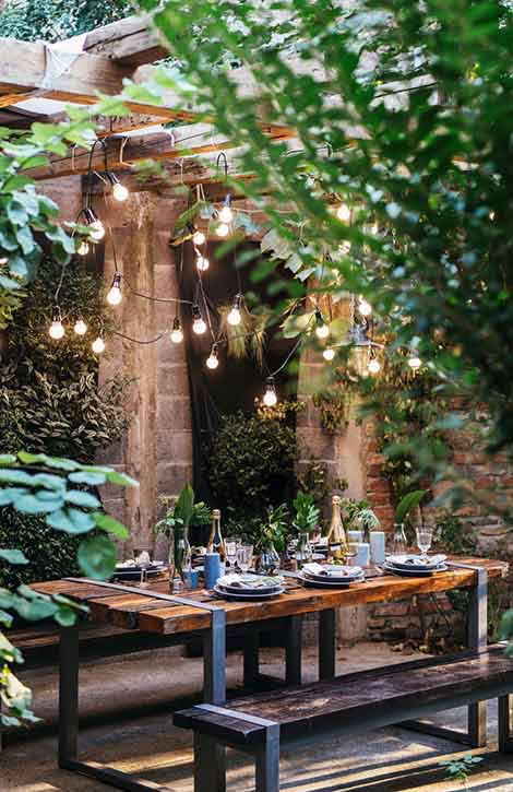 Outdoor Home Design, Patio Lights